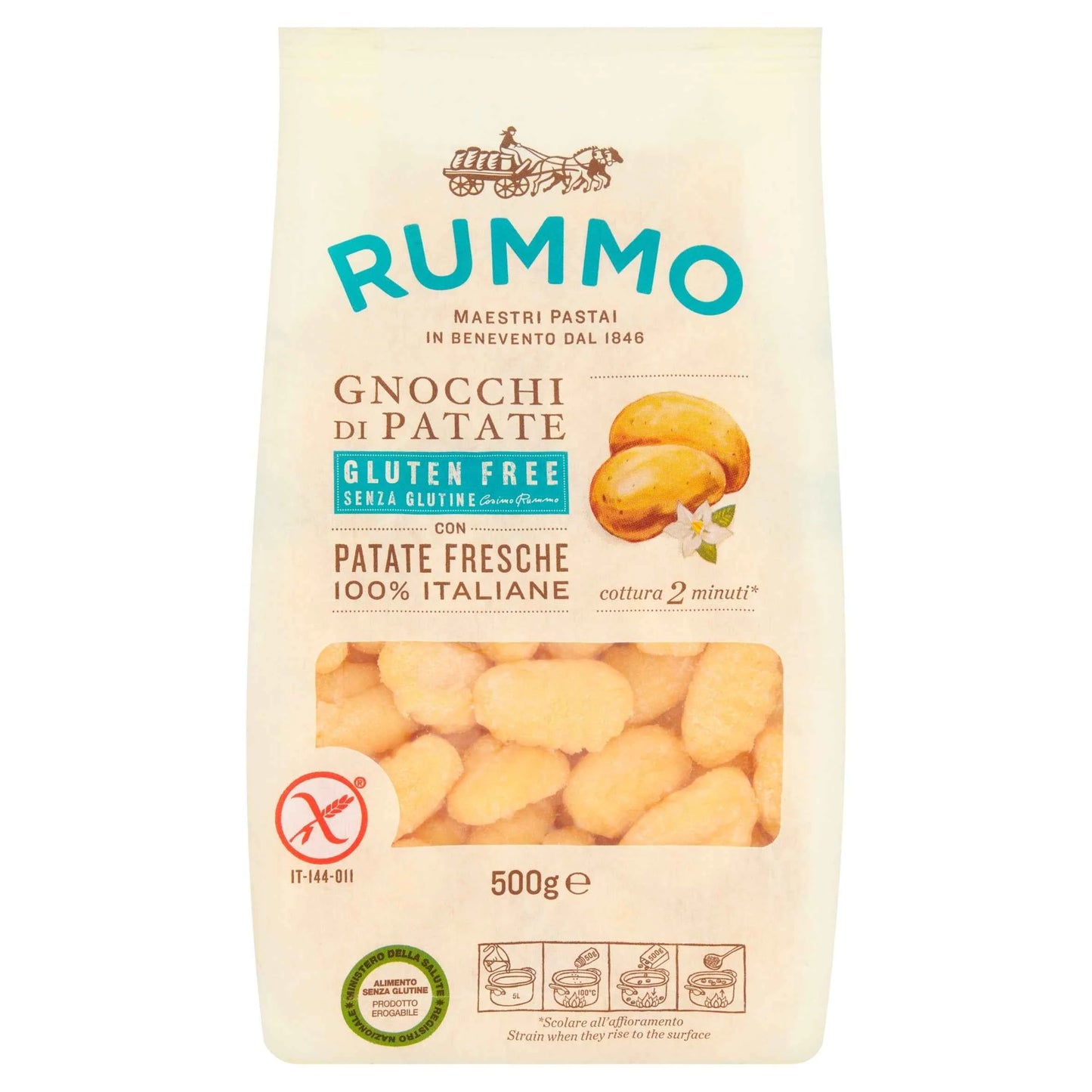 Gluten Free Potato Gnocchi 500g by RUMMO