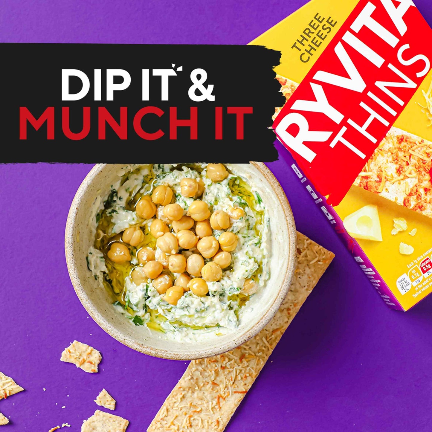 3 Cheese Thins 125g by RYVITA