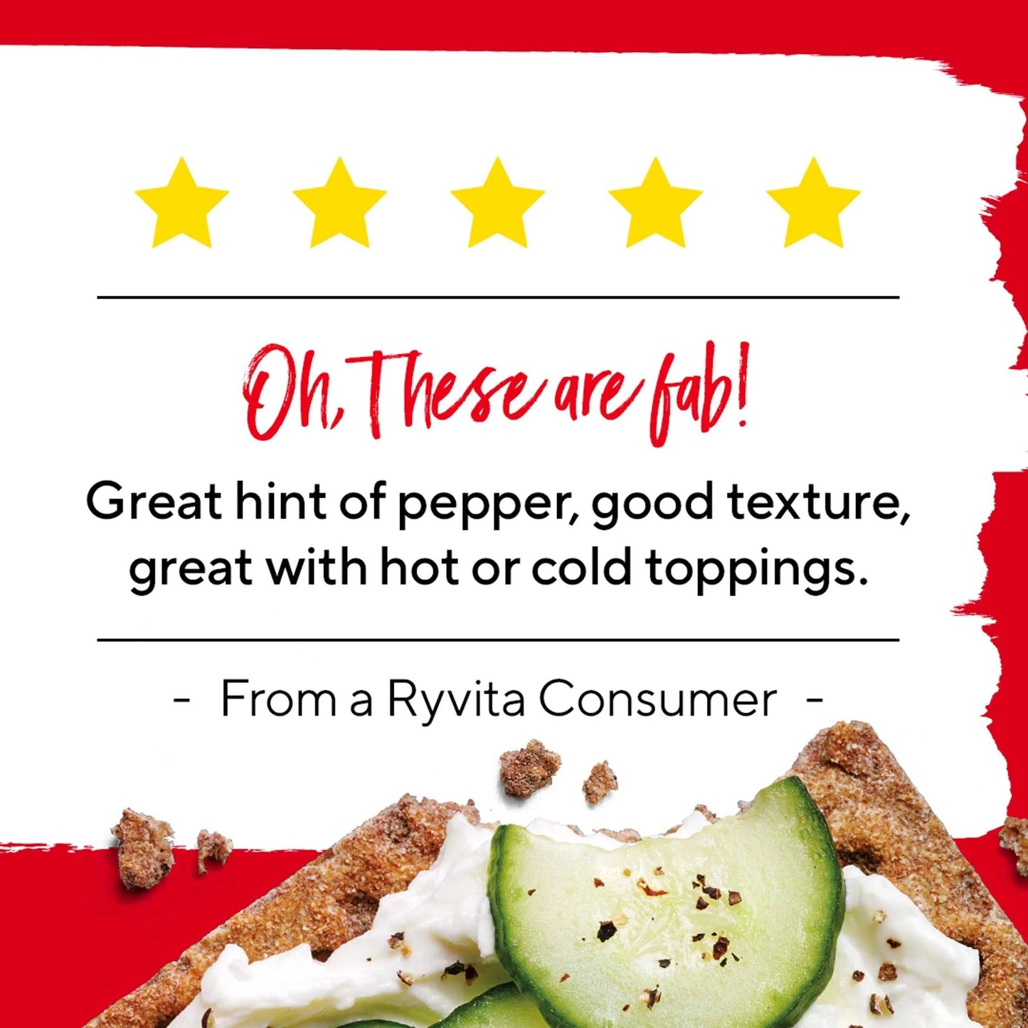 Cracked Black Pepper Crispbread 200g by RYVITA