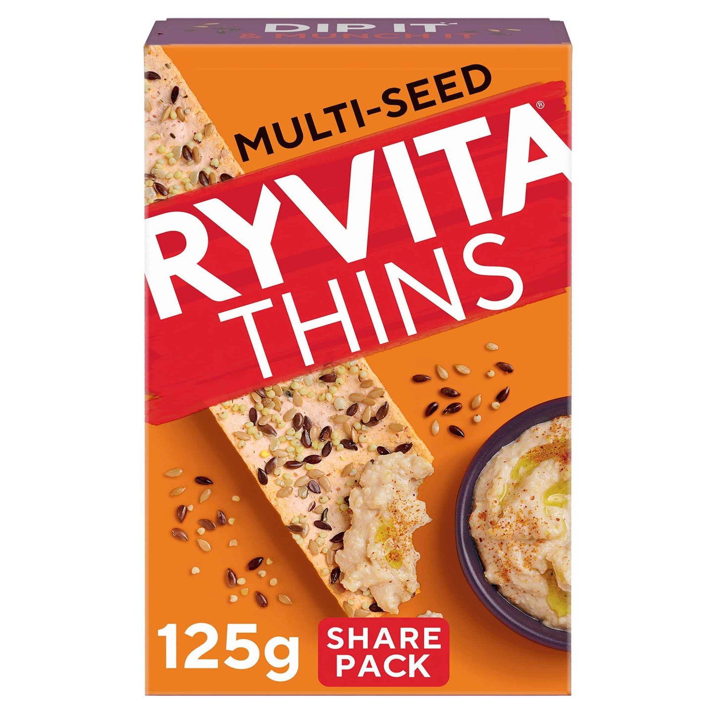 Multiseed Thins 125g by RYVITA