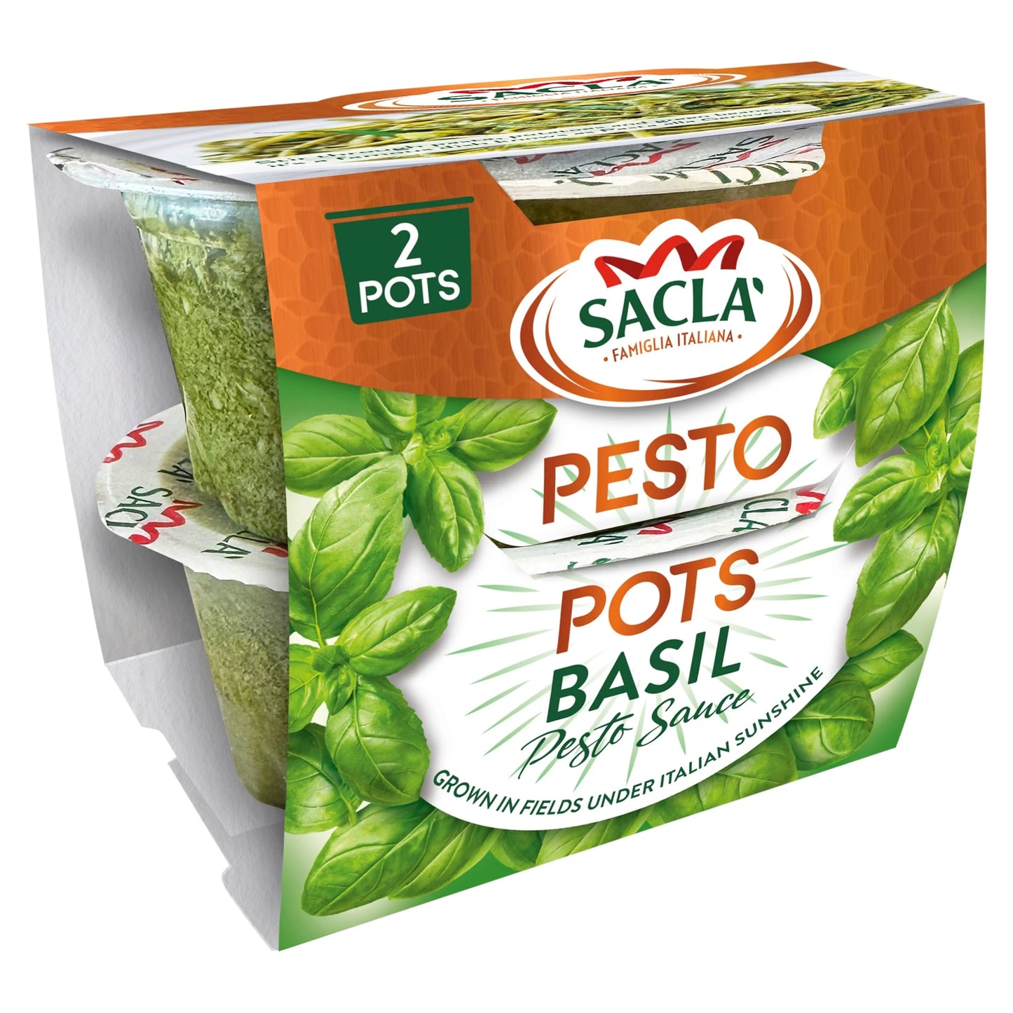 Basil Pesto Pots 90g by SACLA