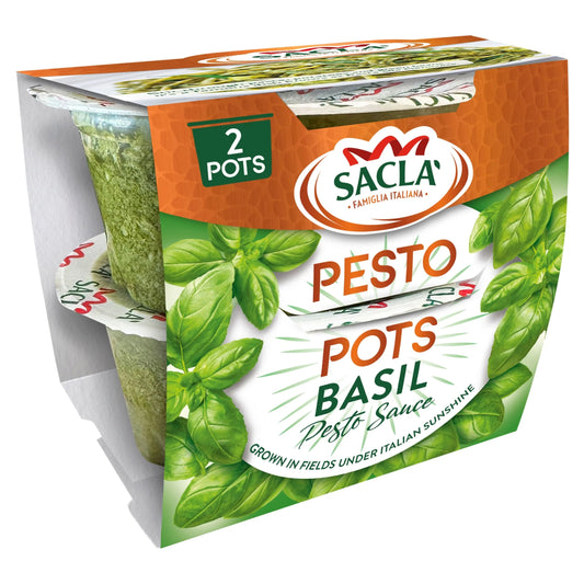 Basil Pesto Pots 90g by SACLA