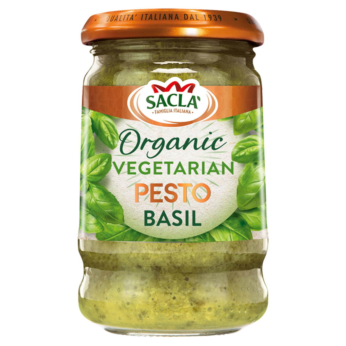 Organic Basil Pesto 190g by SACLA