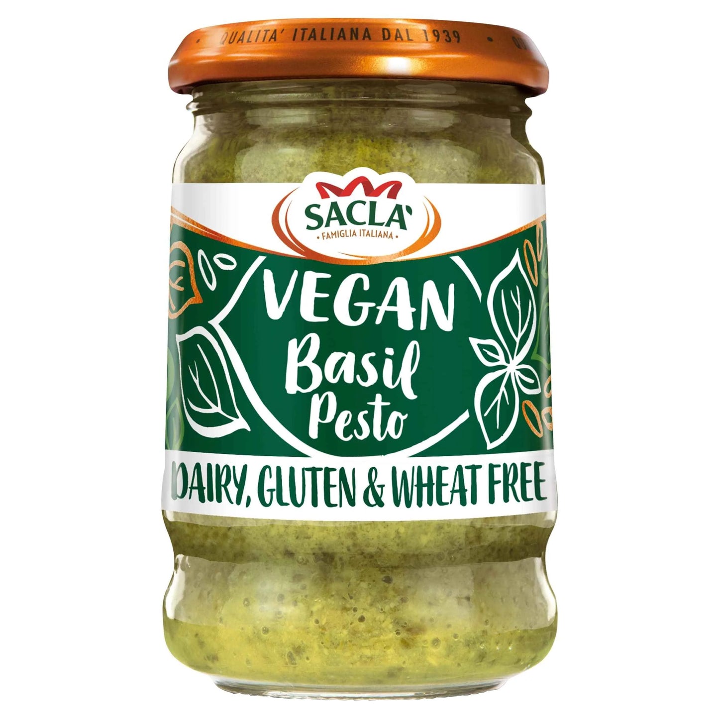 Vegan Basil Pesto 190g by SACLA