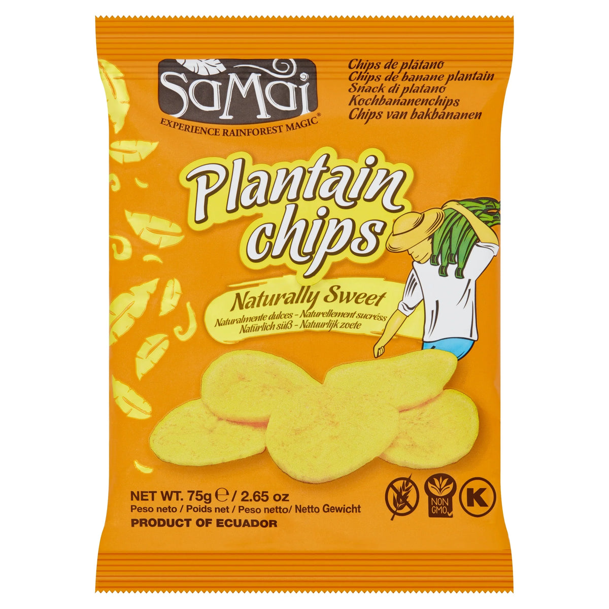 Sweet Plantain Chips 75g by SAMAI