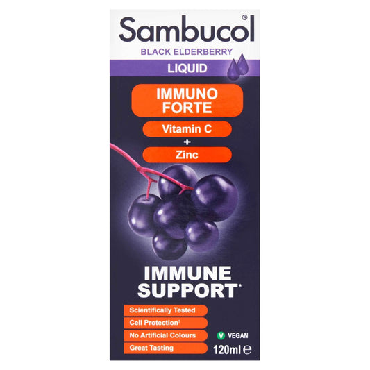 Black Elderberry Immuno Forte Liquid by SAMBUCOL