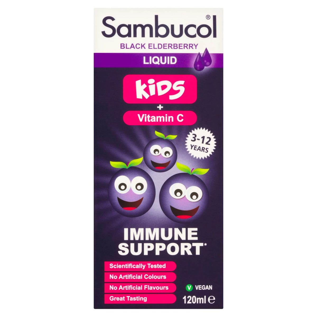 Black Elderberry Liquid For Kids - by SAMBUCOL
