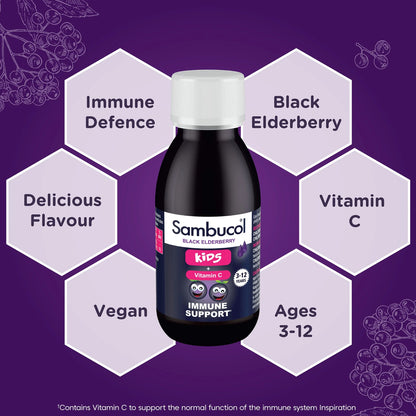Black Elderberry Liquid For Kids - by SAMBUCOL