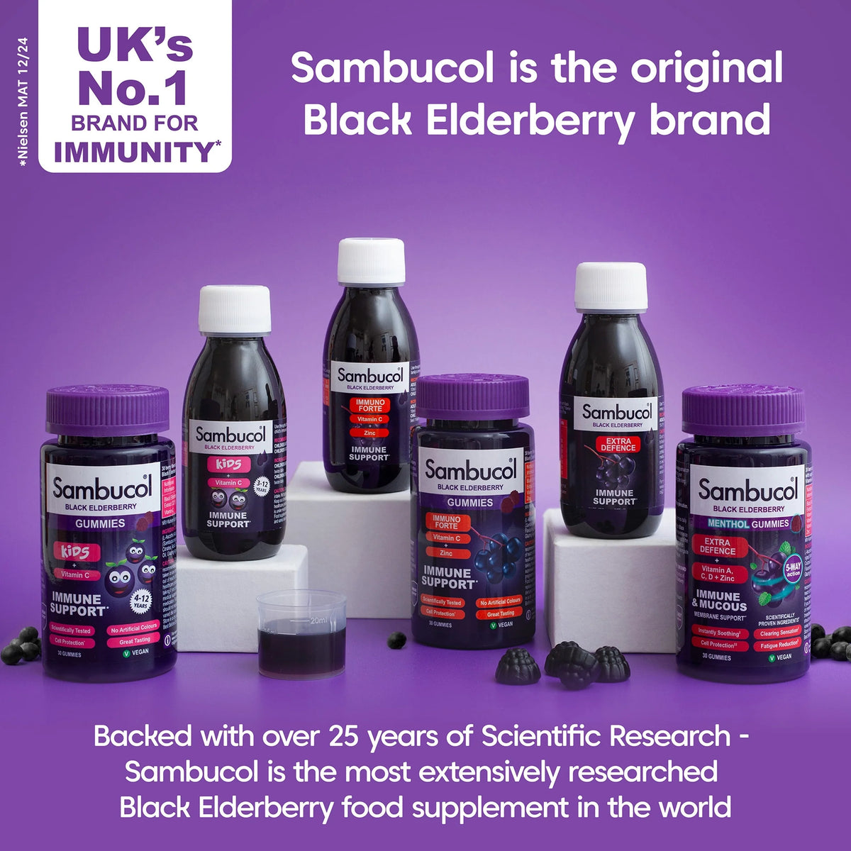 Black Elderberry Liquid For Kids - by SAMBUCOL