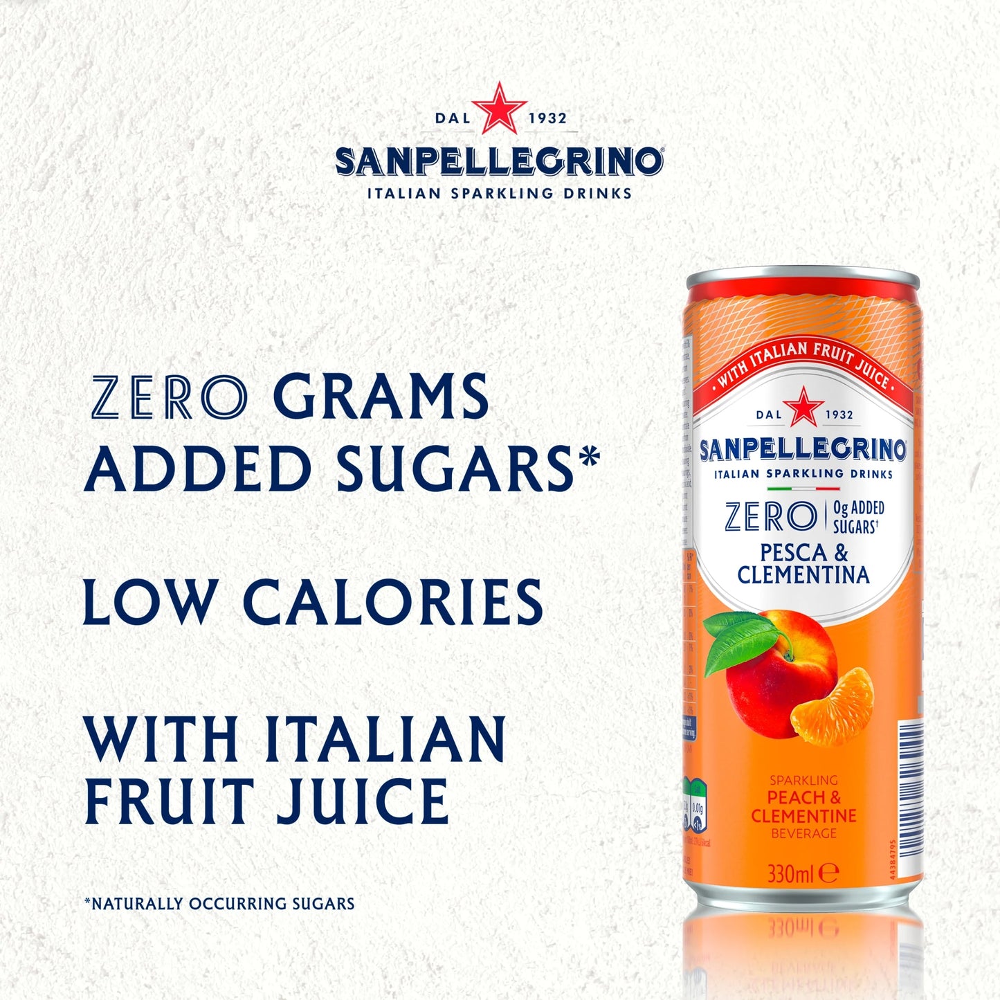 Zero Peach & Clementine 6x330ml by SAN PELLEGRINO