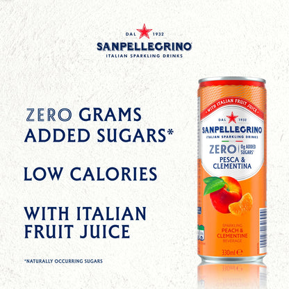 Zero Peach & Clementine 6x330ml by SAN PELLEGRINO