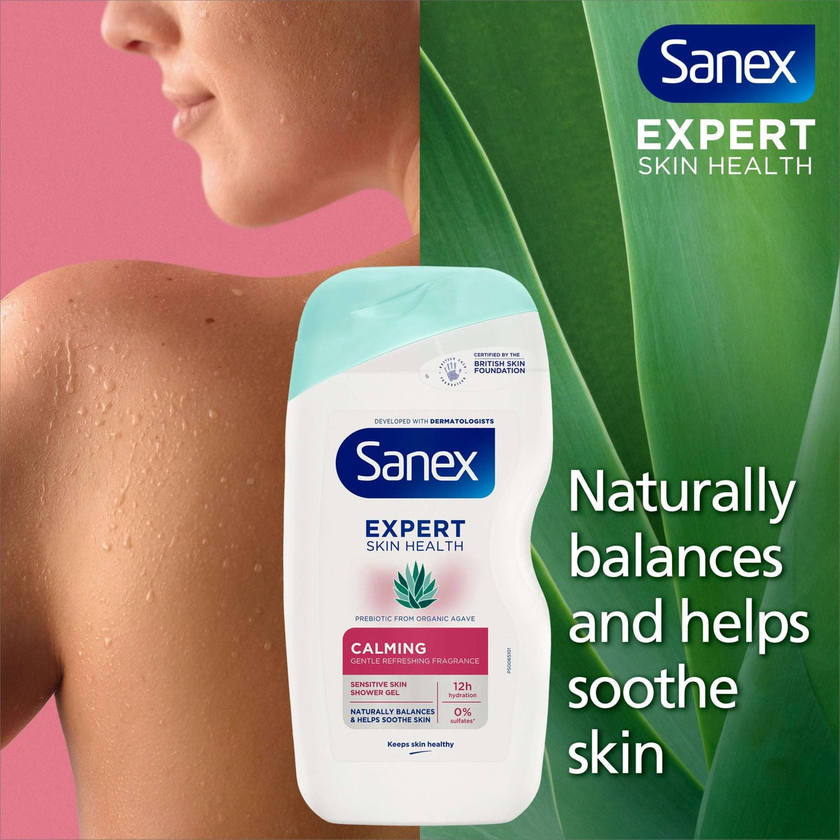 Expert Skin Health Calming Shower Gel by SANEX