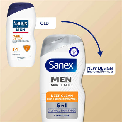 Men Skin Health Deep Clean 6in1 Shower by SANEX