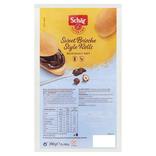 Sweet Brioche Rolls 200g by SCHAR