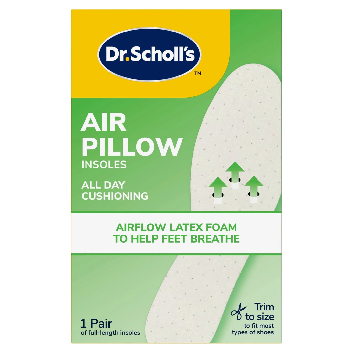 Air Cushion Everyday Insoles 1 Pair by Scholl
