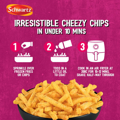 Air Fry Cheesy Chips Seasoning 140g by Schwartz