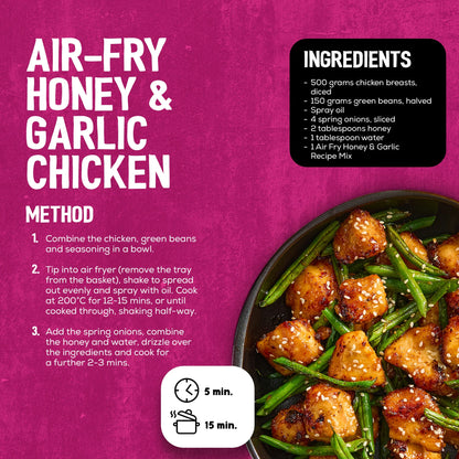 Air Fry Honey & Garlic Chicken by Schwartz at The British Vault