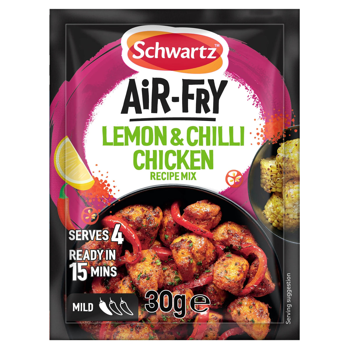 Air Fry Lemon & Chilli Recipe Mix 30g by Schwartz at The British Vault