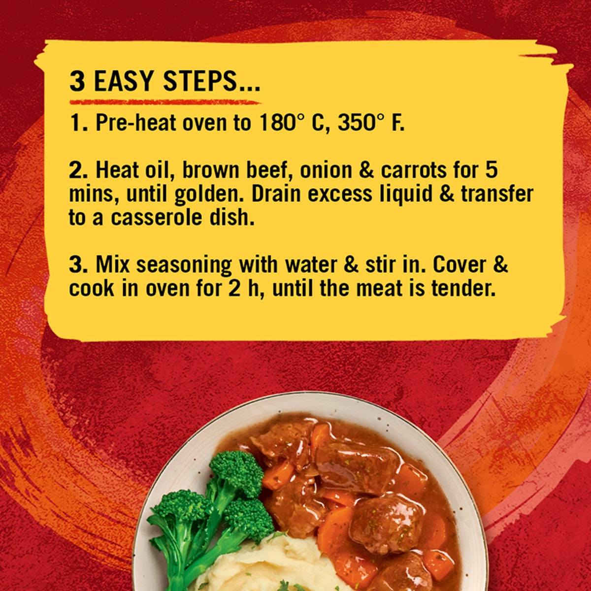 Beef Casserole Recipe Mix 38g by Schwartz