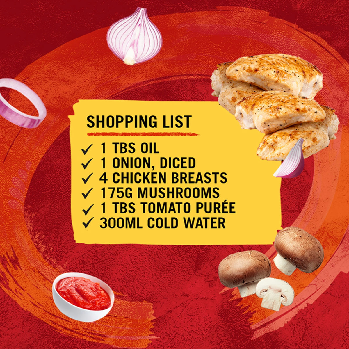 Chicken Chasseur Recipe Mix 40g by Schwartz