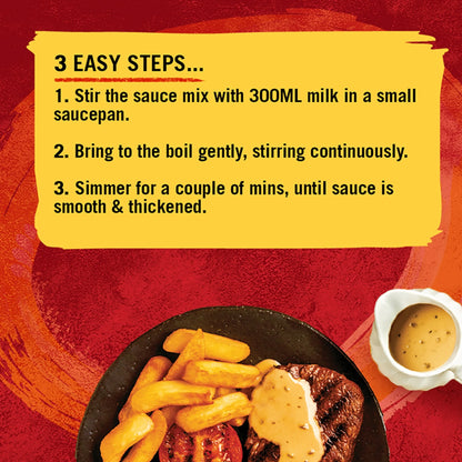 Creamy Mild Peppercorn Sauce Mix 25g by Schwartz