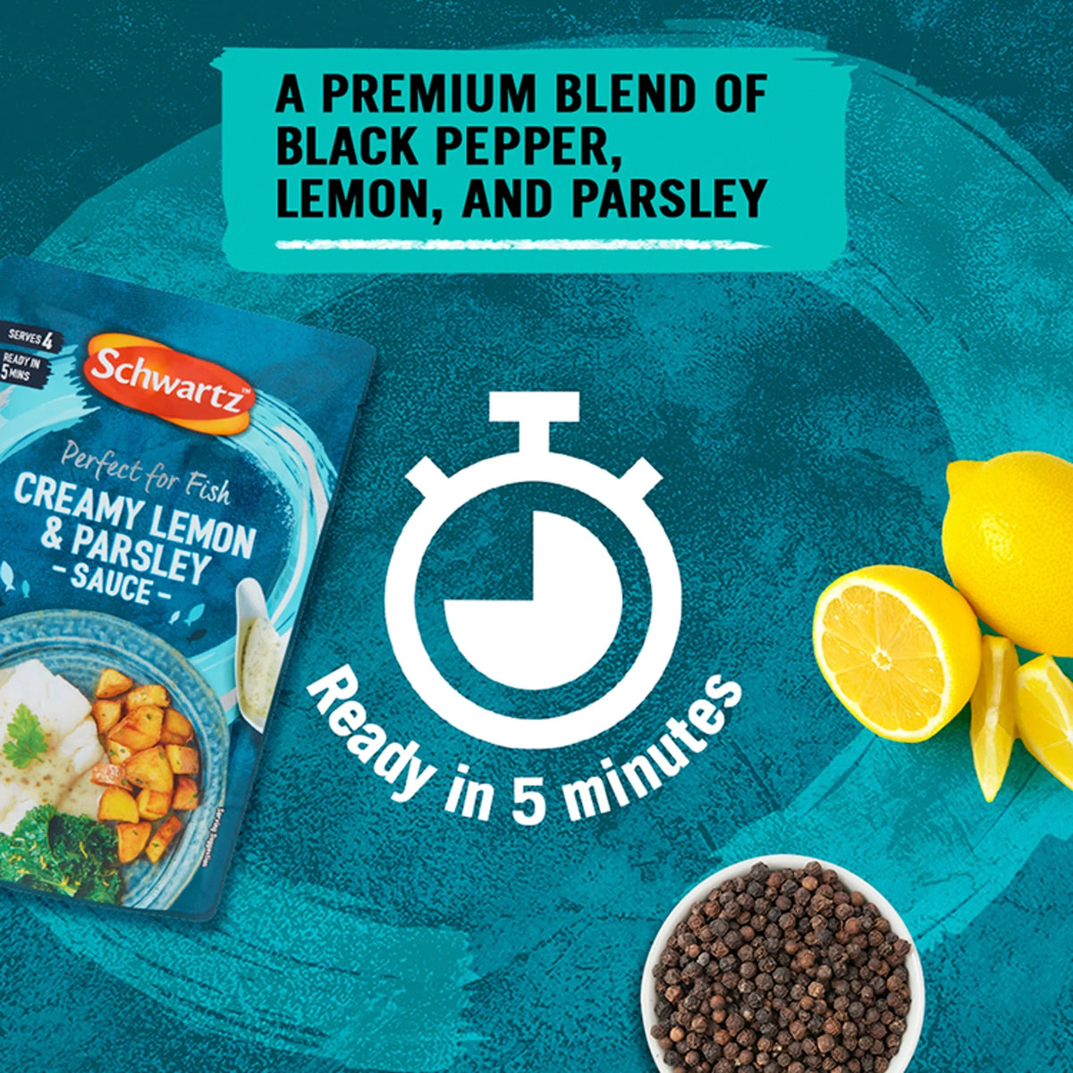 Fish Lemon & Parsley Sauce 300g by Schwartz