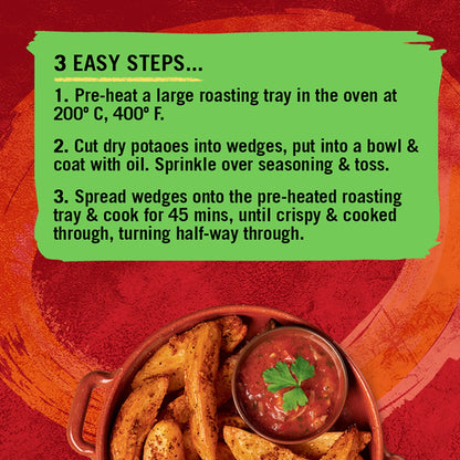 Garlic & Herb Potato Wedges Recipe by Schwartz