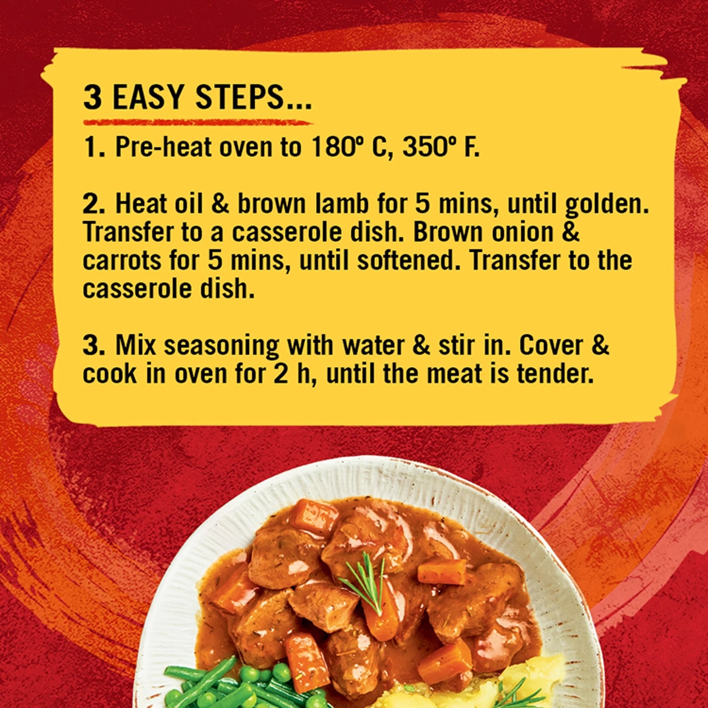 Lamb Casserole Recipe Mix 35g by Schwartz