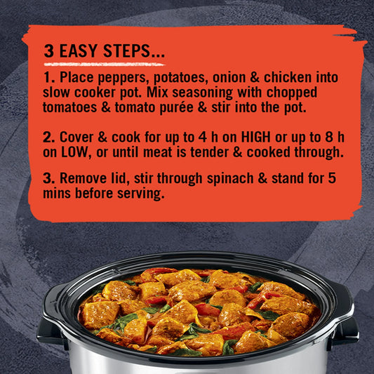 Slow Cook Chicken Curry Recipe Mix by Schwartz