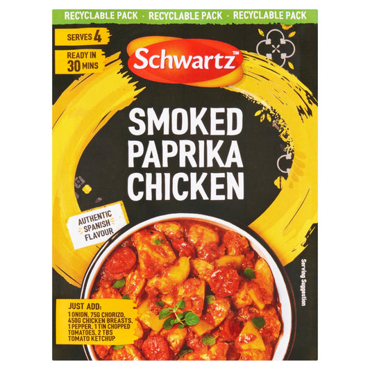 Smoked Paprika Chicken Recipe Mix 28g by Schwartz