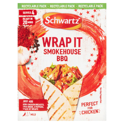 Wrap It Smokehouse Bbq Recipe Mix 30g by Schwartz