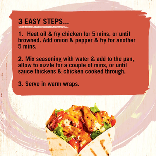 Wrap It Smokehouse Bbq Recipe Mix 30g by Schwartz