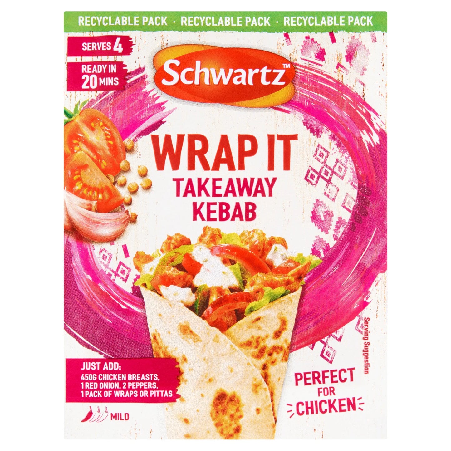 Wrap It Takeaway Kebab Recipe Mix 30g by Schwartz