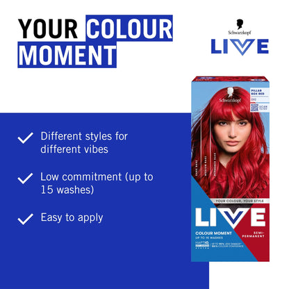 Live Colour Moment 092 Pillar Box Red Semi-permanent by SCHWARZKOPF