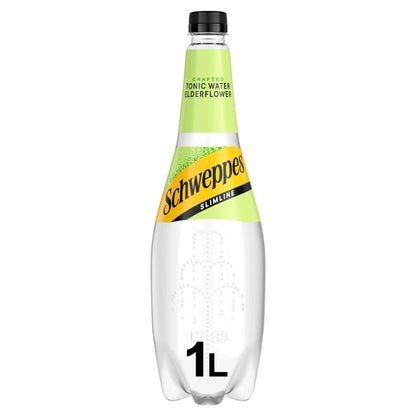 Slimline Elderflower Tonic Water 1l by SCHWEPPES