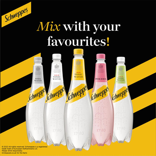 Slimline Elderflower Tonic Water 1l by SCHWEPPES