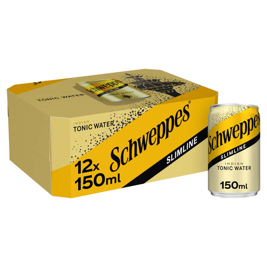 Slimline Tonic Water 12x150ml by SCHWEPPES