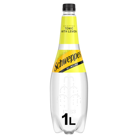 Slimline Tonic Water With Lemon by SCHWEPPES