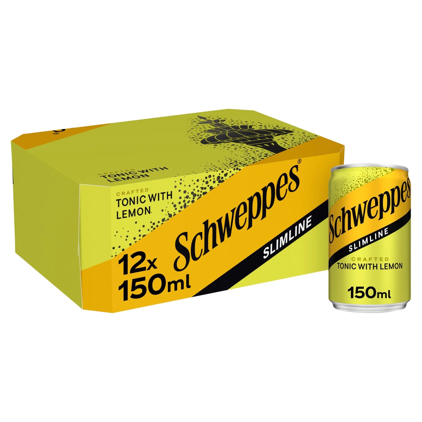 Schweppes Slimline Tonic With Lemon 12x150ml by Coca-Cola