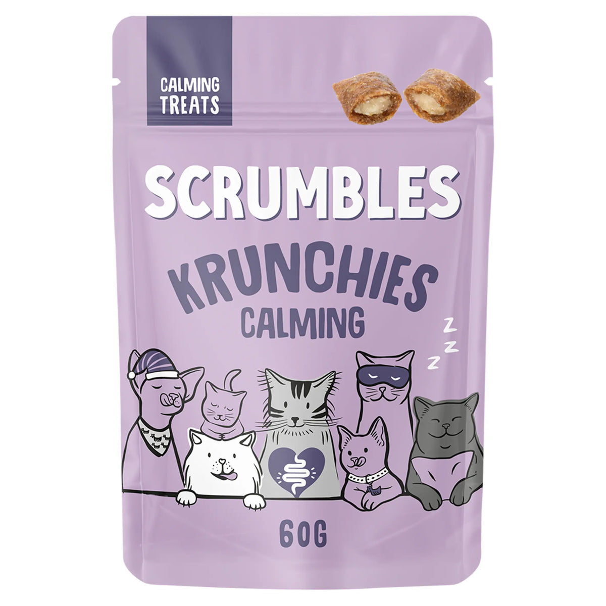 Krunchies Cat Calming 60g by SCRUMBLES at The British Vault