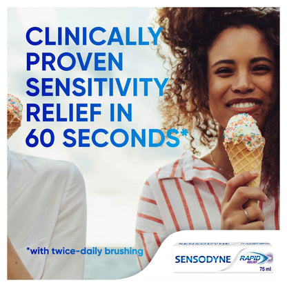 Rapid Relief Sensitive Toothpaste Original Mint 75ml by SENSODYNE