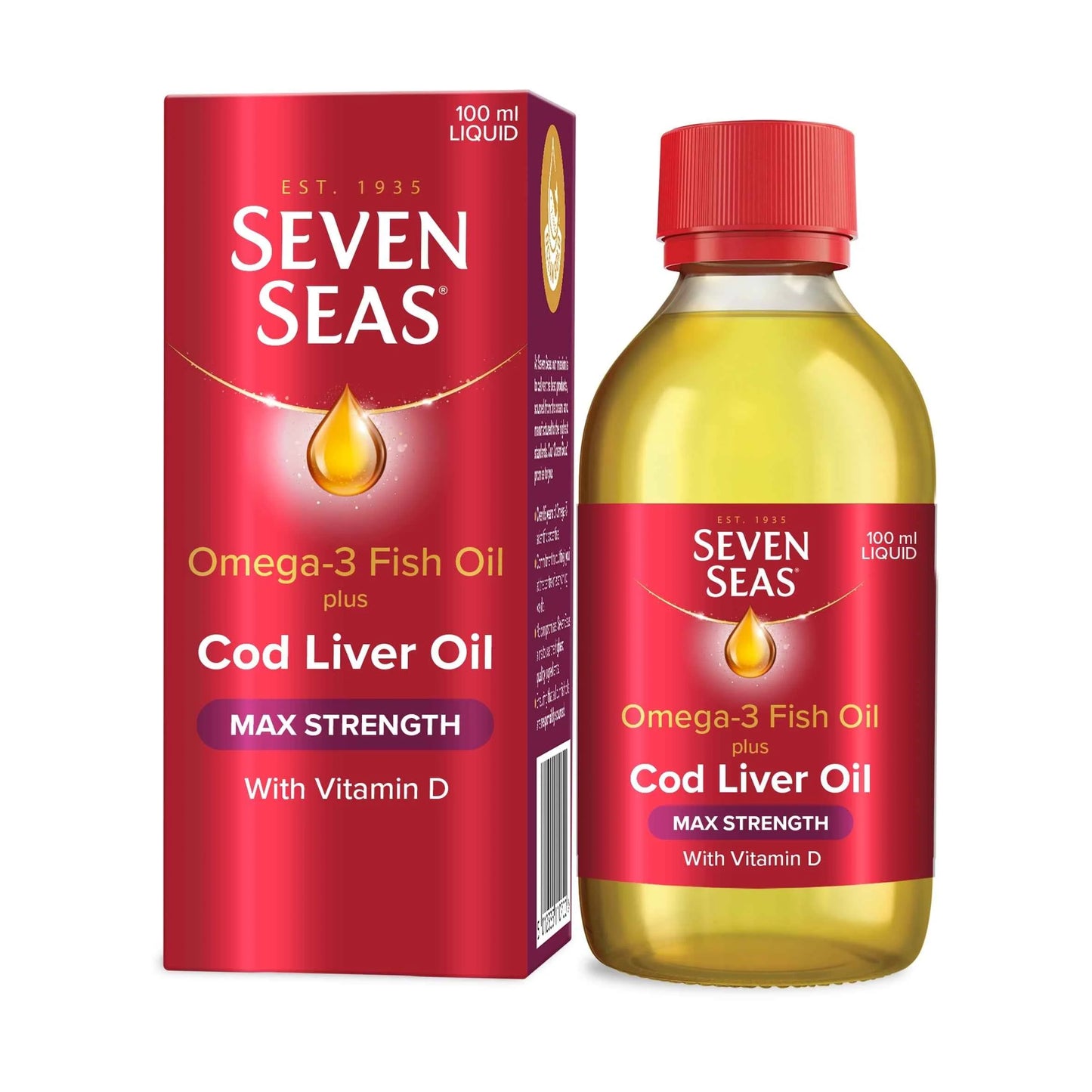 Max Strength Cod Liver Oil (100ml) by SEVEN SEAS