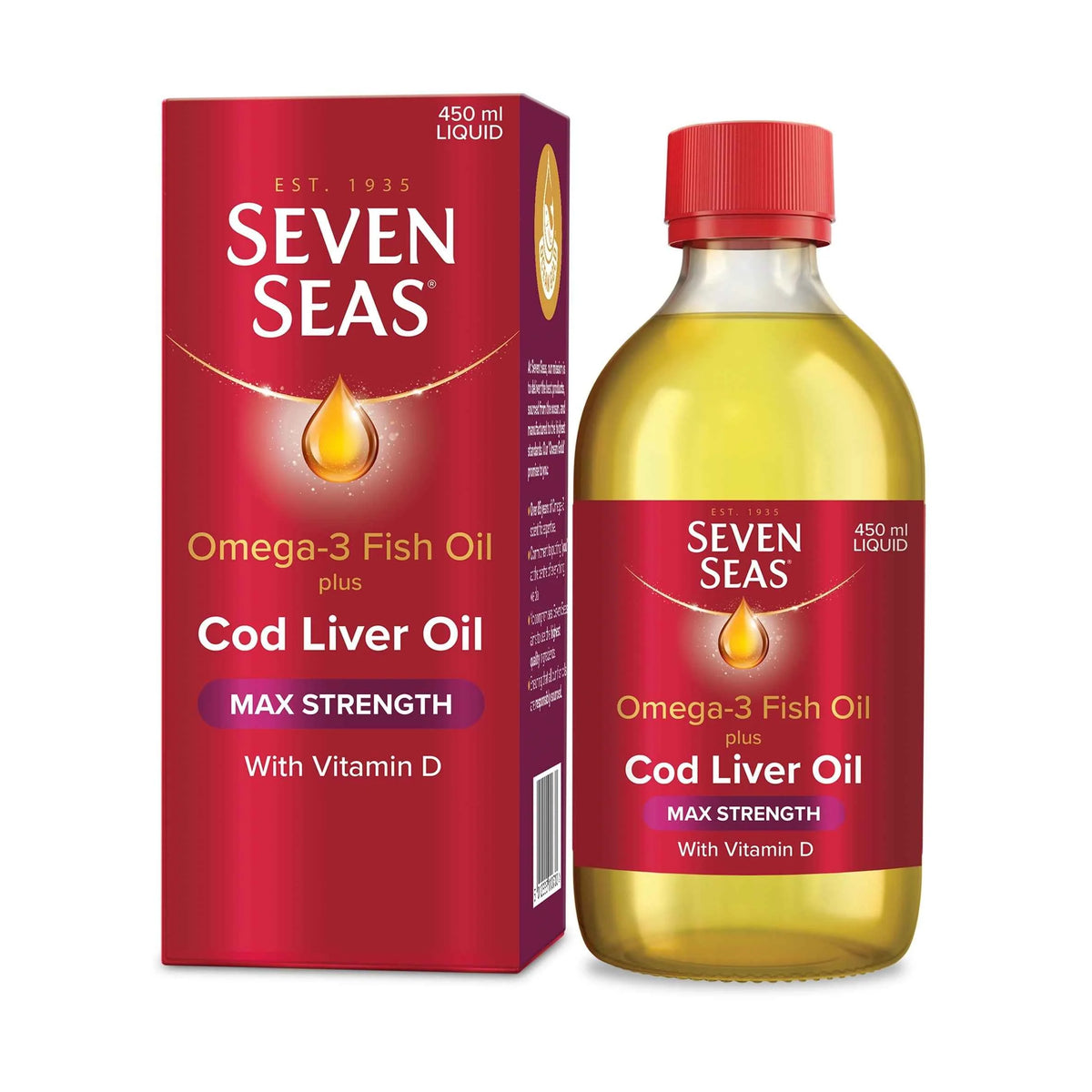 Max Strength Cod Liver Oil Liquid by SEVEN SEAS