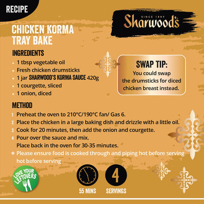 Sharwood's Korma Indian Curry Sauce 420g by SHARWOODS