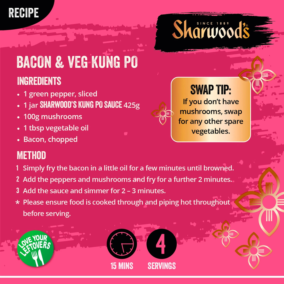 Sharwood's Kung Po Chinese Cooking Sauce 425g by SHARWOODS