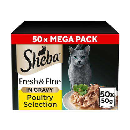 Fresh & Fine Wet Cat Food Pouches by Sheba at The British Vault