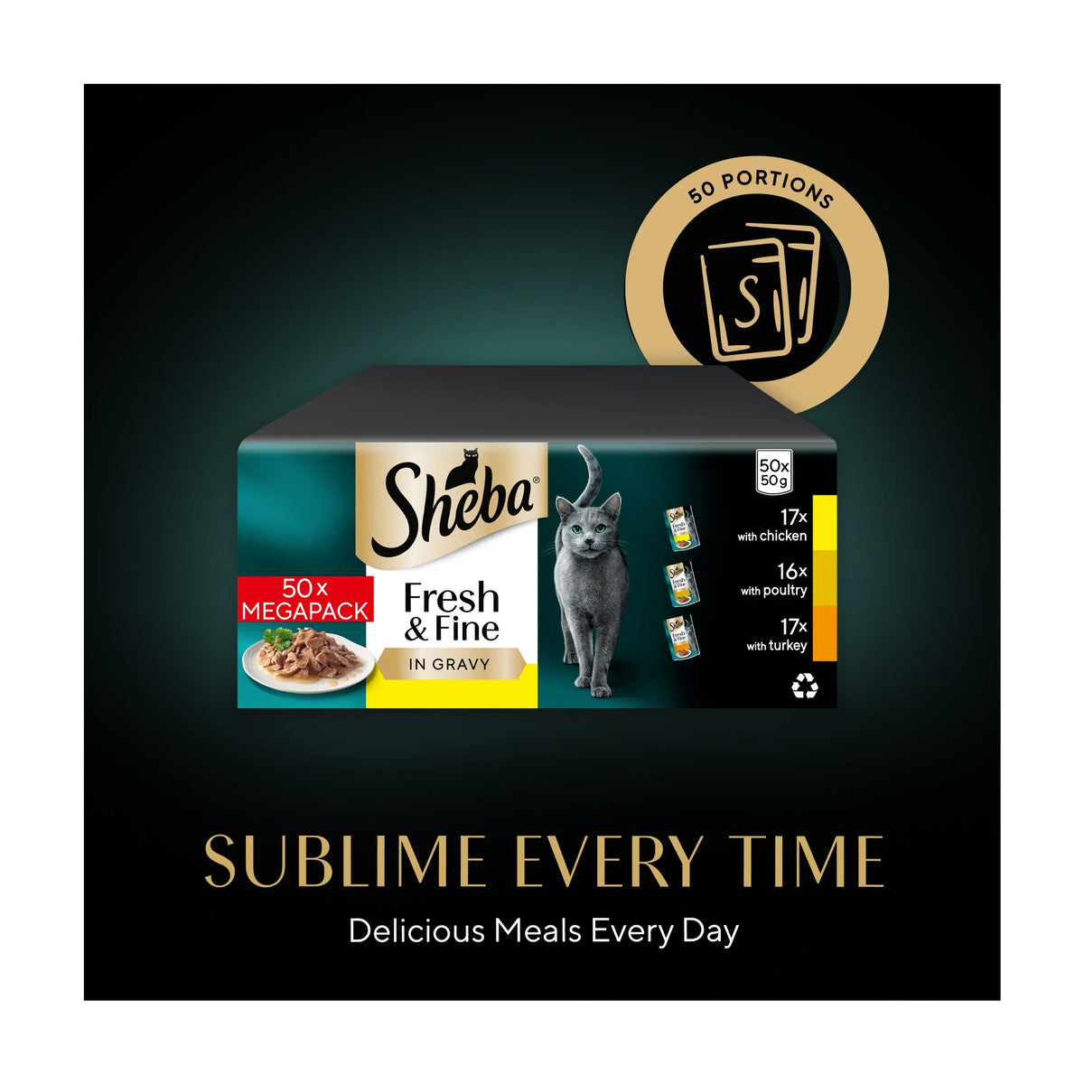 Fresh & Fine Wet Cat Food Pouches by Sheba at The British Vault