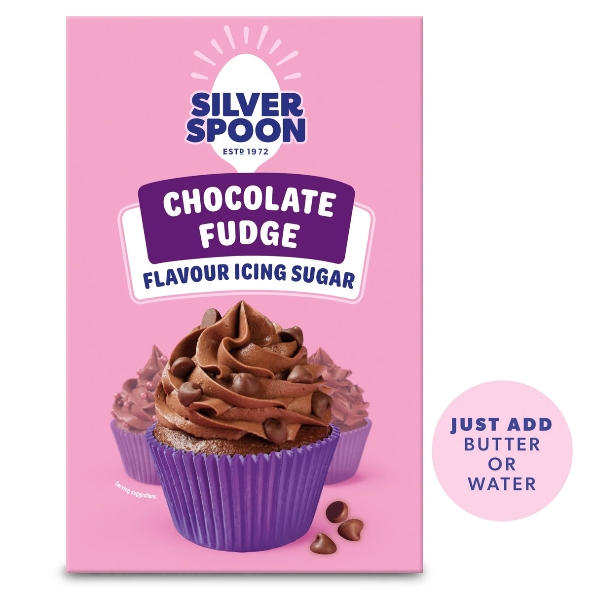 Chocolate Fudge Flavour Icing by SILVER SPOON at The British Vault