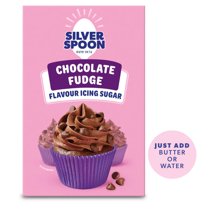 Chocolate Fudge Flavour Icing by SILVER SPOON at The British Vault