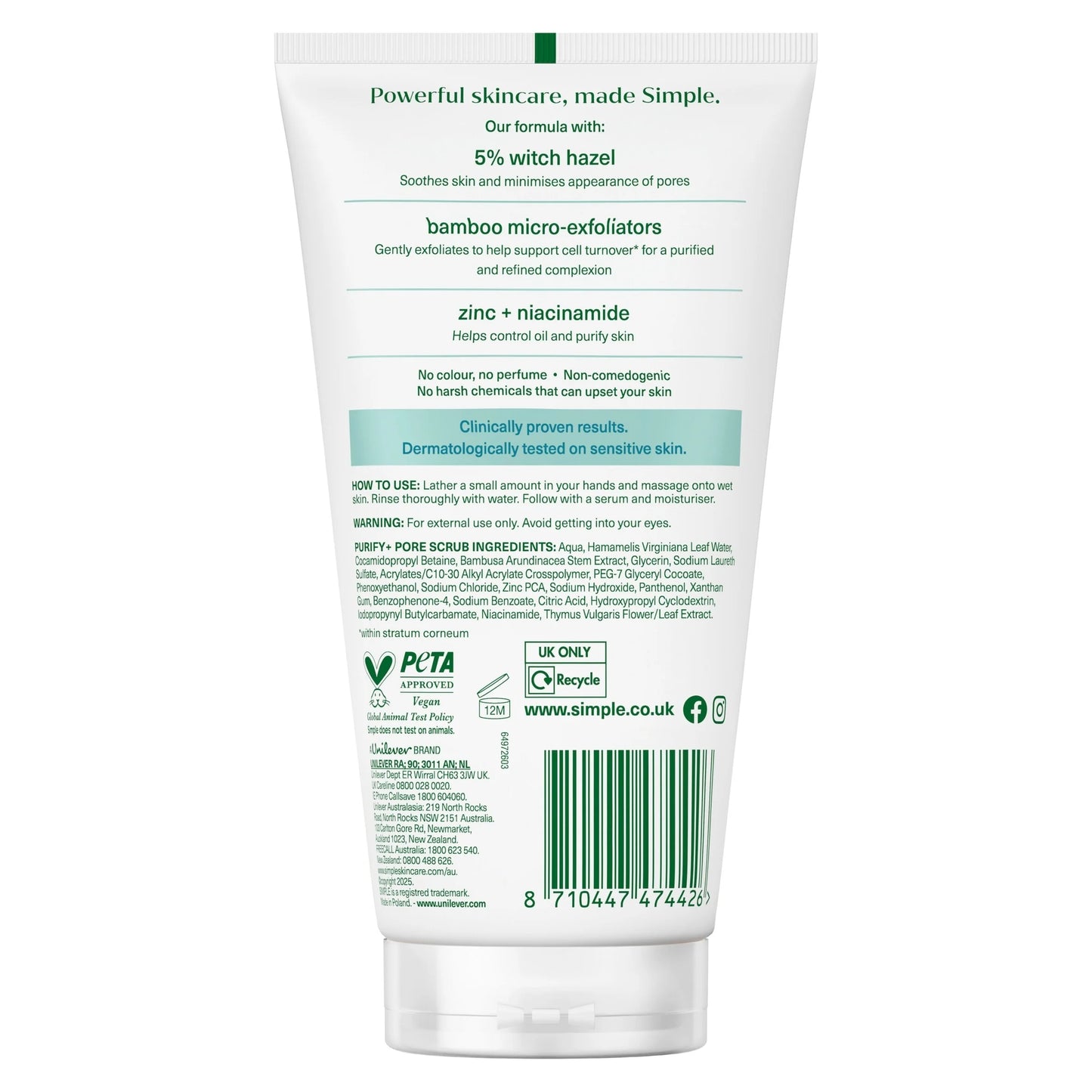 Daily Pore Polish Face Scrub 150ml by SIMPLE